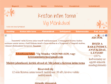 Tablet Screenshot of intimtorna-tanfolyam.hu